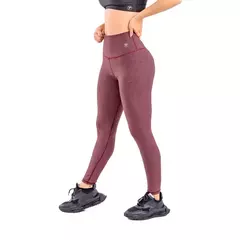 LEGGINS UNICOLOR - VINOTINTO JASPE - comprar en línea