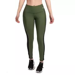 LEGGINS MALLA LATERAL-VERDE MILITAR × en internet