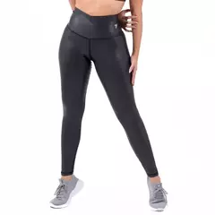 LEGGINS EFECTO CUERO-NEGRO