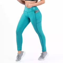 LEGGINS BOLSILLO UNICOLOR-VERDE JADE
