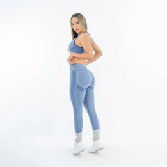 CONJUNTO SEAMLESS-AZUL REY/BLANCO - comprar en línea