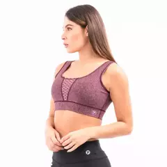 TOP HYPERFLEX - VINOTINTO JASPE - ROSA NEON - comprar en línea