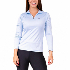 BUZO ROLLING MUJER - AZUL CELESTE