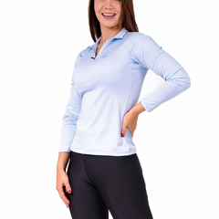 BUZO ROLLING MUJER - AZUL CELESTE en internet