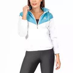 CHAQUETA ROMPEVIENTO THUNDER M - VERDE MENTA OSC-BLANCO