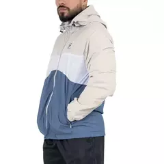 CHAQUETA ROMPEVIENTOS THUNDER H - ALMENDRA-AZUL PETROLEO - comprar en línea