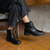 Bota Lino Couro Wishin (Preto) - comprar online