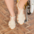 Flat Sandy Couro Wishin (Off White) - loja online