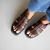 Sandalia Deise Couro Wishin (Castanho) - comprar online