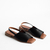 Flat Oddi Couro Wishin (Preto) - comprar online