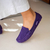 Mocassim Mia Couro Wishin (Roxo) - Wishin