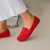 Mocassim Mia Couro Wishin (Tomate) - comprar online