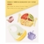 Kit 8 Pçs, Conjunto De Refeição Em Silicone Para Bebê, Prato com Ventosa, 100% Silicone, Babador Com Estampa - loja online