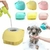 Esponja para banho em cães, com dispenser para shampoo na internet