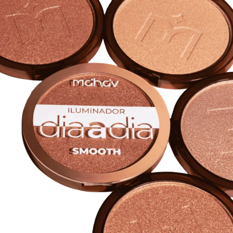 Iluminador Facial Em Pó Compacto Smooth Dia a Dia - Mahav
