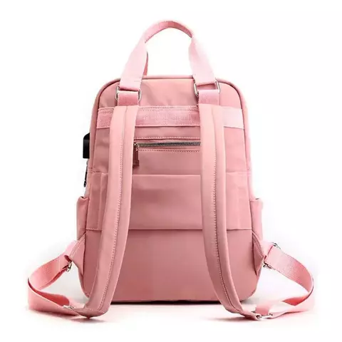 Mochila Bolsa Feminina Executiva Notebook Reforçada Usb Leve