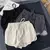 Verão cinza shorts feminino moda senhoras cintura elástico calças curtas meni - Kallex shop