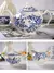 Conjunto De Prato De Cerâmica Vintage, Estilo Pastoral, Série De Flores De Pla - loja online