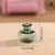 Miniatura para casa de bonecas 1:12, vaso de vidro, arranjo de flores, jarra tra - comprar online