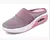 Almofada de ar deslizamento-em sapatos de caminhada femininos ortopédicos diabéticos senhoras plataforma mules malha chinelos leves cunha tênis feminino en internet