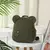 Urso bonito mochila de pelúcia com nome bordado para crianças, bolsas de ombro na internet