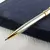 Caneta Rollerball de Metal Luxo 0,7mm azul Tinta de Aço Ouro Assinatura Empresa - Kallex shop