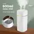 Pulverizador de névoa fria usb portátil 600ml umidificador de ar elétrico dif - Kallex shop