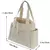 Imagem do Bolsa de ombro de grande capacidade para mulheres, bolso externo múltiplo, zíp