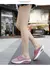 Almofada de ar deslizamento-em sapatos de caminhada femininos ortopédicos diabéticos senhoras plataforma mules malha chinelos leves cunha tênis feminino - Kallex shop