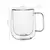 Caneca de vidro de borosilicato alto, resistente ao calor, 150-350ml, parede dup