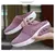 Almofada de ar deslizamento-em sapatos de caminhada femininos ortopédicos diabéticos senhoras plataforma mules malha chinelos leves cunha tênis feminino