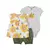 Conjunto de roupas de verão para bebês meninas, algodão, flor, moda infantil, - tienda online