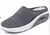 Almofada de ar deslizamento-em sapatos de caminhada femininos ortopédicos diabéticos senhoras plataforma mules malha chinelos leves cunha tênis feminino