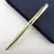 Caneta Rollerball de Metal Luxo 0,7mm azul Tinta de Aço Ouro Assinatura Empresa na internet