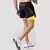 Shorts corrida rápida masculina, calções esportivas de ginástica, treino de - comprar online