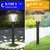 Aço inoxidável ao ar livre Solar Pathway Lights, Luzes do jardim, Auto On Off na internet