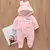 Roupa de escalada de pelúcia para bebê, roupa fofa de algodão quente e grossa