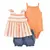 Imagen de Conjunto de roupas de verão para bebês meninas, algodão, flor, moda infantil,
