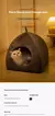 Triângulo fechado Cat House, quente e espessado Pet Nest, suprimentos de sono p