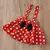 Minnie Cosplay infantil com bandana, conjunto de roupas de bebê, traje de anive en internet
