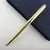 Caneta Rollerball de Metal Luxo 0,7mm azul Tinta de Aço Ouro Assinatura Empresa - loja online