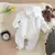 Imagen de Roupa de escalada de pelúcia para bebê, roupa fofa de algodão quente e grossa
