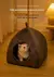 Imagem do Triângulo fechado Cat House, quente e espessado Pet Nest, suprimentos de sono p