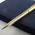 Caneta Rollerball de Metal Luxo 0,7mm azul Tinta de Aço Ouro Assinatura Empresa na internet