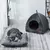 Triângulo fechado Cat House, quente e espessado Pet Nest, suprimentos de sono p