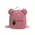 Imagem do Urso bonito mochila de pelúcia com nome bordado para crianças, bolsas de ombro