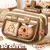 Bonito tecido lápis caso kawaii grande capacidade animal zíper crianças saco - comprar online