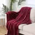 1pc cobertor de lã coral simples cinza cobertor macio quente lance cobertor nap - comprar online