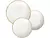 Jogo de Pratos Redondo de Porcelana Marrom - comprar online