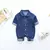 Roupas de bebê recém-nascido macacão jeans primavera e outono menino menina m - tienda online